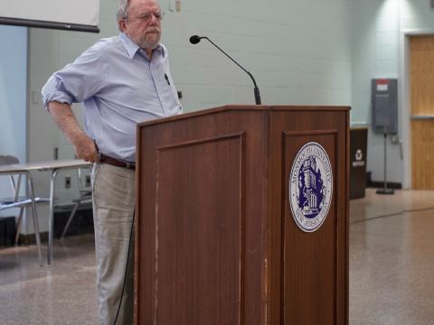 David Denby delivers the keynote address, photo 14 of 17