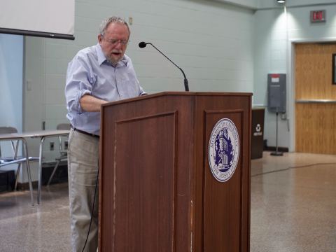 David Denby delivers the keynote address, photo 15 of 17