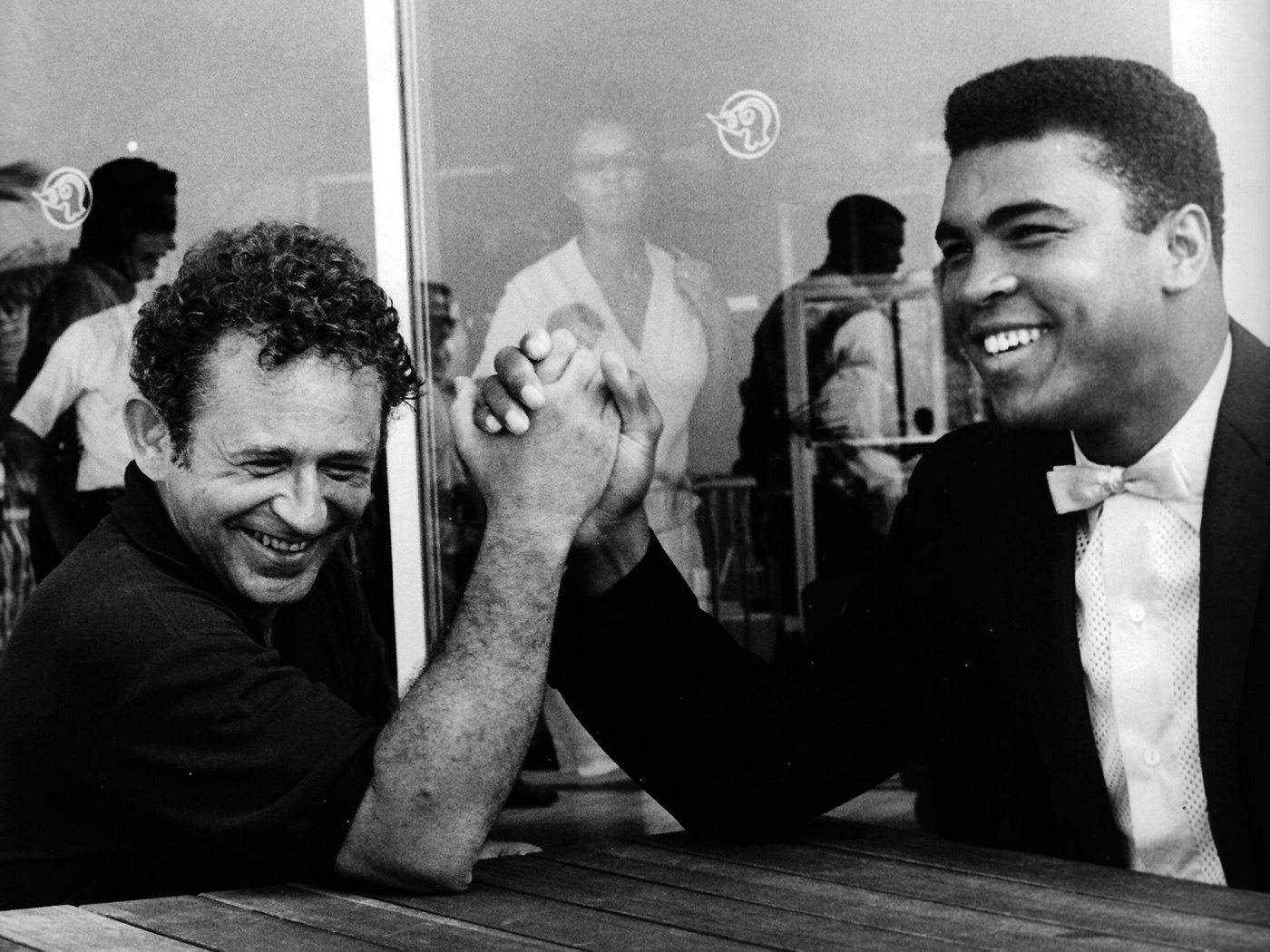 Norman Mailer and Muhammad Ali in San Juan, 1965